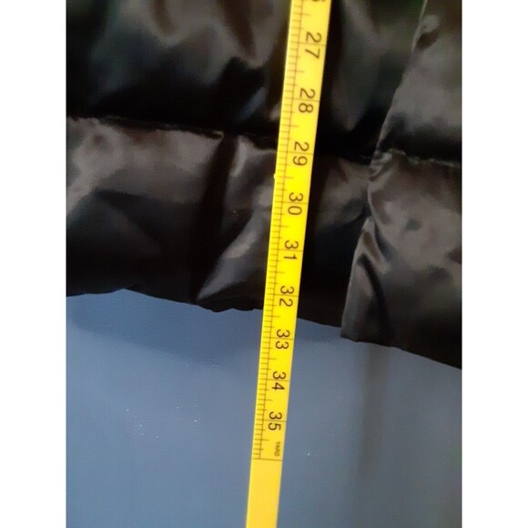 Laundry by Design Feather Down Puffy Coat Women's Medium Black Belted #2785 - Picture 9 of 11